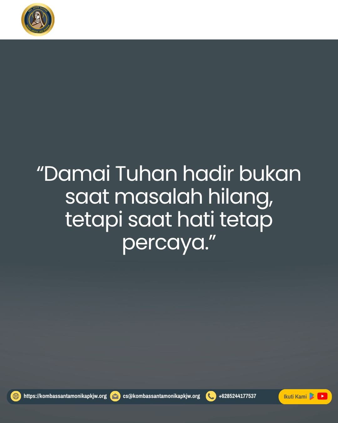 “Kasih yang Mengalahkan Ketakutan.” – 10 Mei 2026